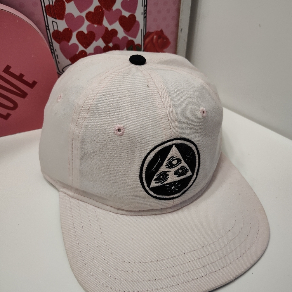 🩷NWT Welcome Skate Talisman Uncon Snap Baby Pink Adjustable Back Ball Cap, OSFM - Picture 4 of 14